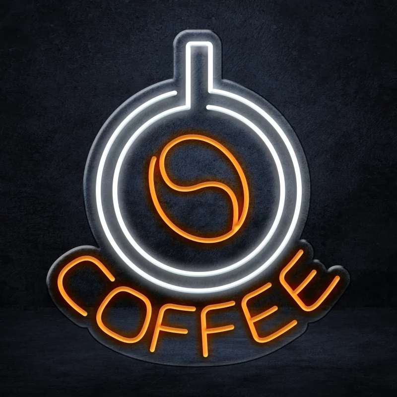 Create a cozy atmosphere with our Coffee Bar LED Neon Sign.